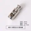 Hebilla de Resorte Metálica Hebilla de Cuerda de Doble Agujero Hebilla de Ajuste Hebilla Redonda de Aleación Accesorios Hebilla Elástica de un Agujero Hebilla de Nariz de Cerdo Mina Terrestre