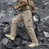 Pantalones de Trabajo para Hombre An Yang 2026 Otoño Nuevos Multibolsillos para Exteriores Casuales Cómodos Negros para Senderismo Trekking Largos