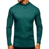 Camiseta deportiva térmica de doble cara para otoño e invierno, de cuello alto y manga larga, para hombre y mujer, camiseta interior para hombre