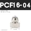 Conector de Giro Rápido Pcf Cobre Acero Inoxidable Rápido Rosca Interna Recto Paso Directo Tubería Neumática 6-01/8-02/10-03/12-04