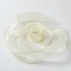 Fita de Linha Rabo de Peixe com Borda Dourada Linha de Poliéster 4cm Laço Acessórios DIY Fita Floral Flor Caixa de Presente Embalagem Fita