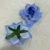 Cabeças de Flores Artificiais de Rosa de Alta Qualidade com Bordas Enroladas para Decoração de Parede de Flores de Casamento, Boutonnières de Flores Artificiais, Decorações de Flores para Arcos, Venda Direta do Fabricante
