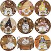 Suministro Exclusivo Transfronterizo de Posavasos DIY de Pintura de Diamantes, Manteles Individuales Redondos, Manteles Individuales Creativos Navideños de Mandala para Niños