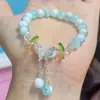 Pulseira Borboleta Explosão Tampa de Leite Estilo Chinês Design de Nicho Estilo Floresta Doce Nova Colorida com Contas Joia Estudantil
