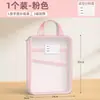 Carpeta de Asignatura en Forma de L A4 Doble Capa Malla de Nailon Divisores de Asignatura Transparente Bolsa para Documentos de Exámenes de Estudiante Bolsa de Archivo Bolsa para Guardar Libros