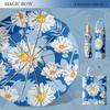 Sombrilla de Vinilo de Doble Cara con Doble Flor, Protección Solar, para Lluvia o Sol, Plegable, Fabricante con Stock Listo