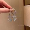 Brincos de Pérola da Moda Temperamento Feminino Versátil Emagrecimento Retro High-End Geométricos Cravejados com Diamante Stud de Agulha de Prata Atacado