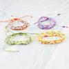 Pulseira de Contas Coloridas para Adolescentes Mais Vendida Transfronteiriça Amazon Mais Vendida Pulseira Impermeável Tecida com Cera Conjunto de Três Peças Atacado