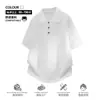 Camisa Polo de Manga Corta para Hombre Estilo Maduro Ligero 2022 Verano Marca de Moda Camiseta de Media Manga Top para Hombre Estilo Coreano Camiseta con Cuello Camisa de Moda