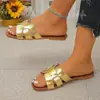 Sandalias de Playa Romanas de Cuadrado Plano de Una Tira Talla Grande para Mujer 2026 Verano Nueva Moda Venta al por Mayor