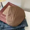 Gorra de Invierno Retro con Visera Patrón Nuevo Estilo Británico Gorra Plana para Mujer Casual Versátil Boina Reversible