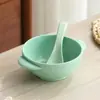 Tazón para comida de bebé Tazón para bebé anti-caída anti-escaldaduras Tazón para comedor de jardín de infancia Vajilla para restaurante infantil Tazón para el hogar Juego de cuchara