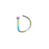 Minimalista Anillo de Nariz D-Shaped Transfronterizo Acero Inoxidable Anillo Falso de Nariz D-Shaped Joyería para Nariz Europea y Americana Anillo para Ala de Nariz Piercing Pendiente Suministro Exclusivo Transfronterizo