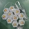 Novos Adereços de Casamento Luzes Decorativas de Atmosfera Decoração de Salão de Casamento Layout de Local Externo Luzes de Corda para Pendurar na Janela