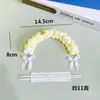 Nuevo Estilo Arco de Pompones Decoración para Pastel de Cumpleaños Corona de Conejo Accesorios de Pompones Ins Insignia Arcoíris