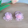 Cuerda para el Cabello de Flor de Gasa Colorida y Fresca para Niña Lazo para el Cabello de Niña Pequeña Cuerda para la Cabeza de Flor de Dulce Princesa Accesorios para el Cabello de Flor de Rosa