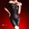 Medias Bodystocking de encaje off-shoulder 5D ultradelgadas brillantes sedosas sexy atractivas de pierna recta
