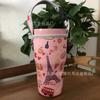 Venta al por mayor de fábrica taza de helado de dibujos animados 30 oz Taza para coche taza de vacío tapa taza de buceo resistente a caídas portátil bolsa de mano tapa de taza