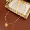 Collar con Colgante de Caballo Gota de Aceite del Año Zodiacal y Perla, Cadena para Clavícula Exquisita de Lujo Ligero de Alta Gama, Collar de Diseño Único