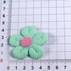 Tecido estilo coreano, florzinhas coloridas e nó de borboleta, produtos semiacabados para DIY, acessórios decorativos feitos à mão para roupas, acessórios para bebê no atacado