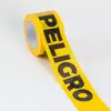 Fita de aviso de linha adereços de foto em inglês fundo fita de isolamento refletiva descartável sem adesivo fita de aviso amarela-preta