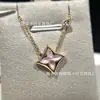 Pulseira de Cinco Flores de Jumento de Trevo de Quatro Folhas de Luxo Nova para Senhoras com Banho de Ouro Rosa Pulseira de Celebridade da Internet Dropshipping
