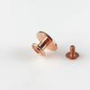 Ouro Rosa 14,5 Cabeça Plana Acessórios para Bagagem Liga de Zinco Pés de Apoio Parafusos Metálicos Decorativos Galvanizados