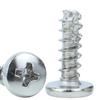 Tornillo Autorroscante de Acero Inoxidable 201, Cabeza Redonda Grande Phillips con Cola Cortada, Tornillo Autorroscante de Cabeza Plana Grande con Cola Fresada M3/M4