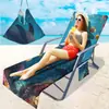 Capa de Cadeira de Praia Exclusiva Transfronteiriça Capa de Cadeira de Praia de Microfibra Bolsa Impressão Digital 3D Série Marinha A partir de Uma Peça