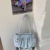 Bolso de axila de nicho coreano para mujer, bolso de hombro único 2026, bolso tote plisado transfronterizo, bolso de mano de lunares, bolso para ir al trabajo