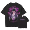 Camiseta Transfronteriza Aliexpress Sung Jin Woo Anime S - Solo - Camiseta Lavada Retro Plana