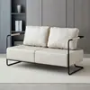 Cadeira sofá de ferro forjado, estilo vintage, estilo industrial, luxo leve, design simples, sofá para área de estar da sala de estar, sofá pequeno de um lugar de designer
