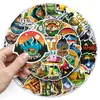 50 pegatinas de camping para picnics y actividades al aire libre, pegatinas decorativas impermeables para DIY en cascos, mochilas y equipaje