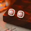 Widney Joyería de Lujo Ligero Geométricos Diamante Perla Pendientes Collar Alto Sentido Elegante Moda Elegante Traje Venta al por Mayor