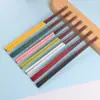 Palitos de Madeira Simples Série de Cores Macaron Palitos Palitos de Sândalo Vermelho Domésticos Palitos de Presente de Alta Qualidade Não Fáceis de Mofar Estilo Novo