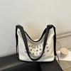 Mochila informal de estilo coreano para mujer, bolso de lona de gran capacidad, estilo nicho, 2024