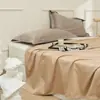 Conjunto de lençóis de luxo de alta qualidade com 100 fios de algodão de fibra longa de Xinjiang, algodão puro, tamanho solteiro e casal, trama acetinada, espessado, conjunto de três peças