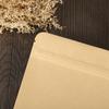 En stock 14*20 HD embalaje de papel Kraft autosoportado bolsa autosellable té ventana HD bolsa plana comida autosellable