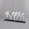 Escultura nórdica creativa retro para correr, adorno para sala de estar, dormitorio, entrada, estudio, habitación, decoración del hogar