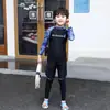 Roupa de banho média e grande para meninos e meninas, calça de manga comprida, novo traje de mergulho dividido de secagem rápida com proteção solar, roupa de banho