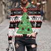 Navidad Europeo y Americano nuevo AliExpress jersey de cuello redondo manga larga camiseta para hombre popular en la calle ropa de hombre entrega de una pieza
