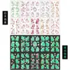 Pegatinas de Tatuaje de Pascua que Brillan en la Oscuridad para Niños, Pegatinas Temporales de Brazo y Cara de Dibujos Animados para Fiesta Festiva, Carnaval, Transfronterizo, Nuevo Producto
