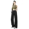 Pantalones de Trabajo con Velcro y Forro de Polar para Mujer, Novedad Primavera 2026, Cintura Alta, Holgados tipo Jogger, Pantalones Deportivos Casuales de Pierna Ancha