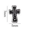 Joyería para Uñas Estilo Oscuro Corazones Cromados Influencer Retro Joyería de Aleación Nuevos Accesorios para Uñas de Cruz