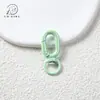 Mapei Pintura en Spray Hebilla de Ocho 16X39mm Llavero Hecho a Mano DIY Accesorio Hebilla de Mochila Colgante Anillo de Conexión para Joyería