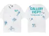 Gallery Dept Lavado y Desgastado Manga Corta Retro High Street Vintage Camiseta Suelta para Pareja Moderna