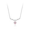Colar Aiyu feminino all-match zircônia rosa corrente clavicular Dia dos Namorados pingente de estrela luxo leve nicho alta qualidade