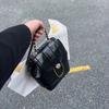 Mochila Mini Estilo Chanel con Cadena Estilo Coreano para Otoño e Invierno para Mujer, Bolso de Hombro de Cuero Encerado para Estudiante Blogger de ins