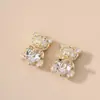 Cuentas Espaciadoras de Corazón de Oso con Zirconia Incrustada, Color Duradero, Relleno de Oro de 14K, Cuentas Espaciadoras Grandes con Forma de Corazón de Zirconia, Bandeja de Flor en Stock al por Mayor