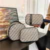 Bolsa de Cosméticos Retro Europea y Americana de Moda, Gran Capacidad, Bolso de Mano Estampado, Portátil para Viajes, Bolsa de Almacenamiento para Artículos de Tocador de Hotel para Mujeres